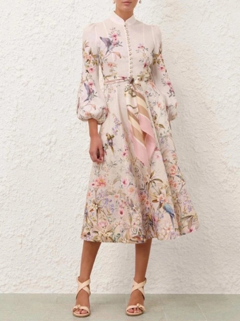 Zimmermann REBELLION BUTTON MIDI DRESS